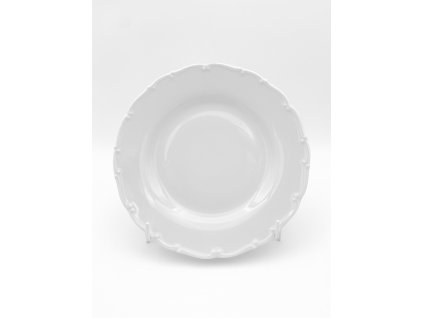 Talíř dezertní v dekoru Ofelie, průměr 11cm v bílé barvě.
