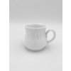 Hrnek točený porcelánový, 300ml, bílá,