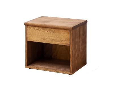 noční stolek GD20 široký masiv dub cink palisandr retuš