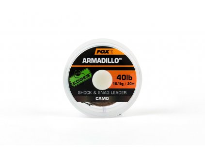 edges armadillo shock snag leader camo 20lb 20m main