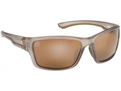 csn045 fox avius wraps trans khaki frame brown mirror lense