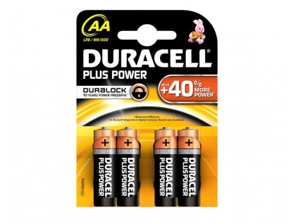 DURACELL - Baterie AA 1,5 V LR6 PLUS 4 ks