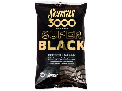 Sensas - Krmení 3000 Dark Salty Feeder (feeder-černý-slaný) 1kg