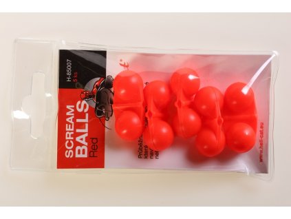 Hell-Cat - Chrastítko Scream Balls Red,5ks