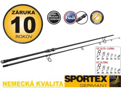 Sportex - Kaprový prut DNA Carp 2-díl 366cm,3,00lbs-EVArukojeť