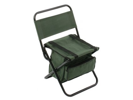 Mikado - Stolička s opěrkou zad a batůžkem 008 / GREEN ø 16 mm (30 x 38 x 59 cm)