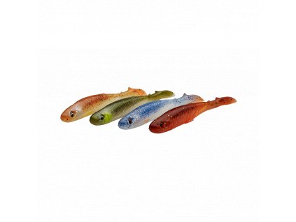 Savage Gear - Gumové Nástrahy Slender Scoop Shad Water Mix 4pcs