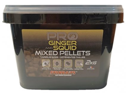 Starbaits - Pro Ginger Squid Pelety Mixed 2kg