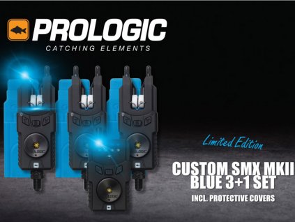 prologic limited edition custom smx mkii 3 1 blue sada hlasicu s bezdratovym priposlechem1