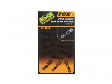 fox kwik change mini hook swivels size 11