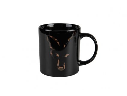 fox black with camo fox head logo mug main reverse
