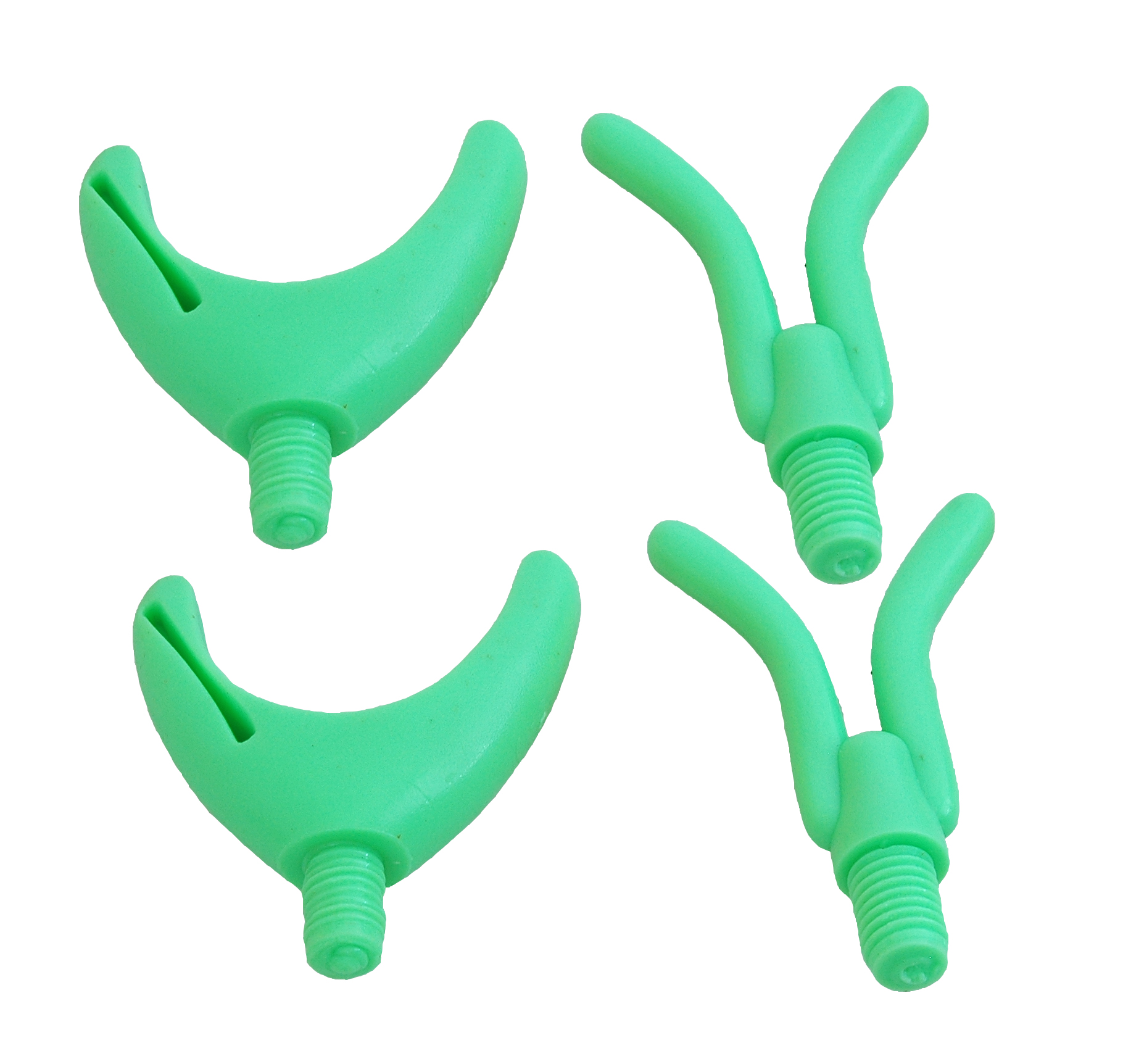 JSAfish - Set koncovek 4 ks. fluo zelená