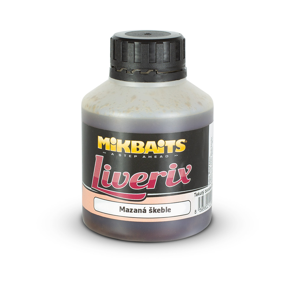Mikbaits - Liverix booster 250ml - všechny druhy druh: Mazaná škeble
