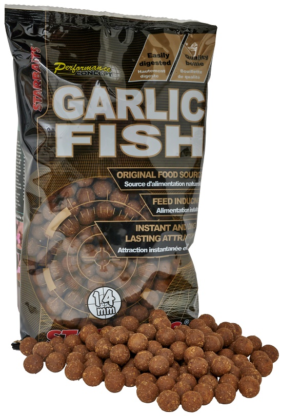 Starbaits - Garlic Fish Boilie potápivé Velikost: 14 mm, množství: 1 kg