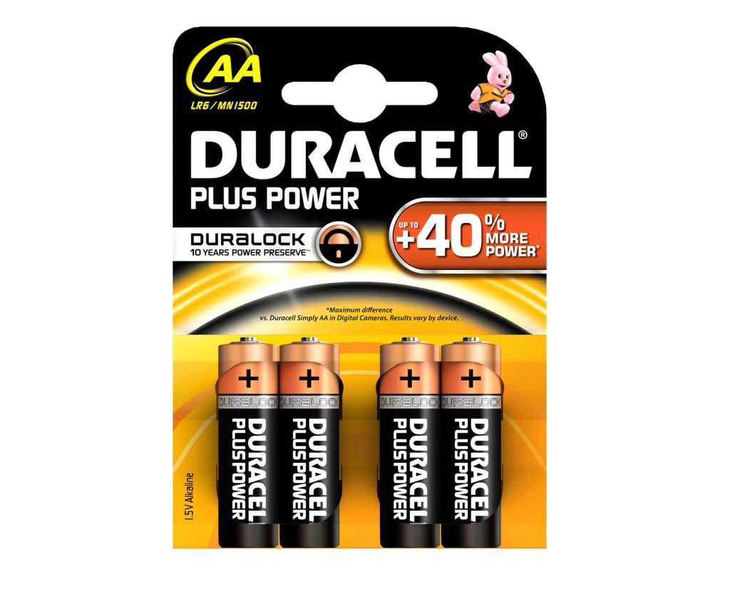 DURACELL - Baterie AA 1,5 V LR6 PLUS 4 ks