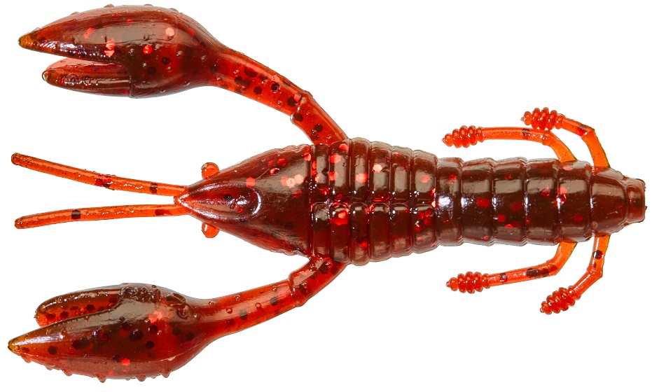 Gunki - Hourra Craw 5cm Barva: Oil Red FLK/Red, Velikost: 5cm
