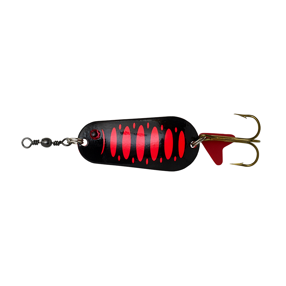 DAM - Plandavka Standart Spoon SInking Fluo Red/Black UV Velikost: 3,2 cm, gramáž: 6 g
