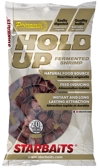 Starbaits - Hold Up Fermented Shrimp - Boilie potápivé průměr: 14 mm, množství: 1 kg