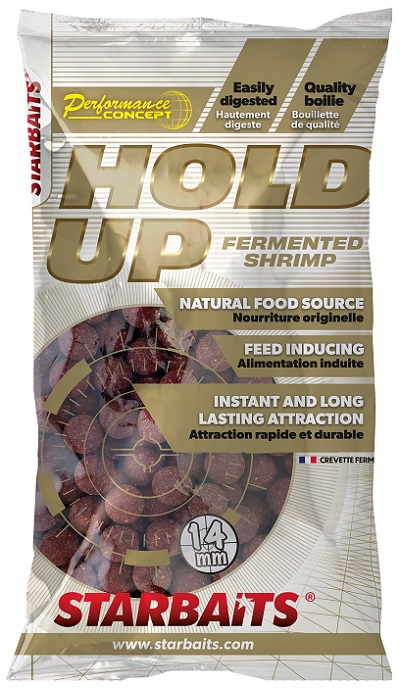 Starbaits - Hold Up Fermented Shrimp - Boilie potápivé průměr: 14 mm, množství: 2,5 kg