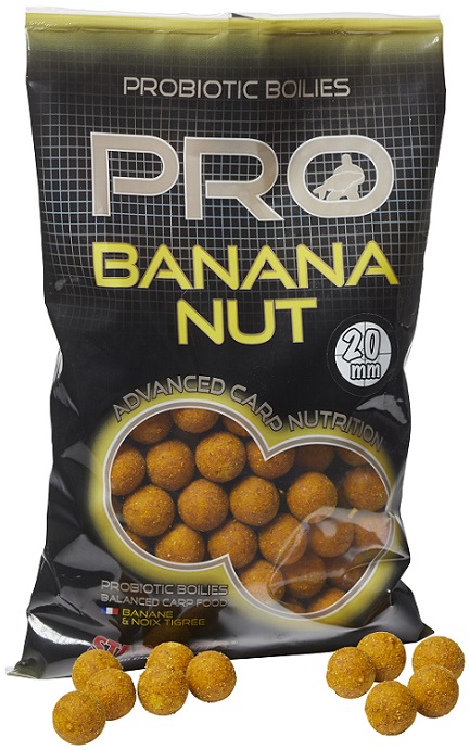 Starbaits - Boilies potápivé Pro Banana Nut Velikost: 14mm, gramáž: 2kg
