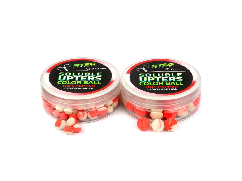 Stég - Rozpustné wafters SOLUBLE UPTERS COLOR BALL 8-10MM druh: Hot Pepper