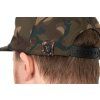 chh028 fox camo snap back cap rear logo detail