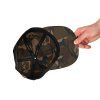 chh029 fox black camo snap back cap internal view