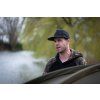 chh029 fox black camo snap back cap in use 2
