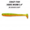 CRAZY FISH - Vibro Worm 8,5cm  5 ks
