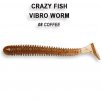 CRAZY FISH - Vibro Worm 8,5cm  5 ks