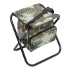 Mikado - Stolička skládací s batohem (CAMOUFLAGE) (31x41x38 cm)
