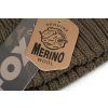 fox beanie hat merino labels detail 2