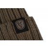 fox beanie hat merino logo detail