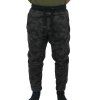 Mikbaits  - Tepláky Black Camou Jogger Sherpa