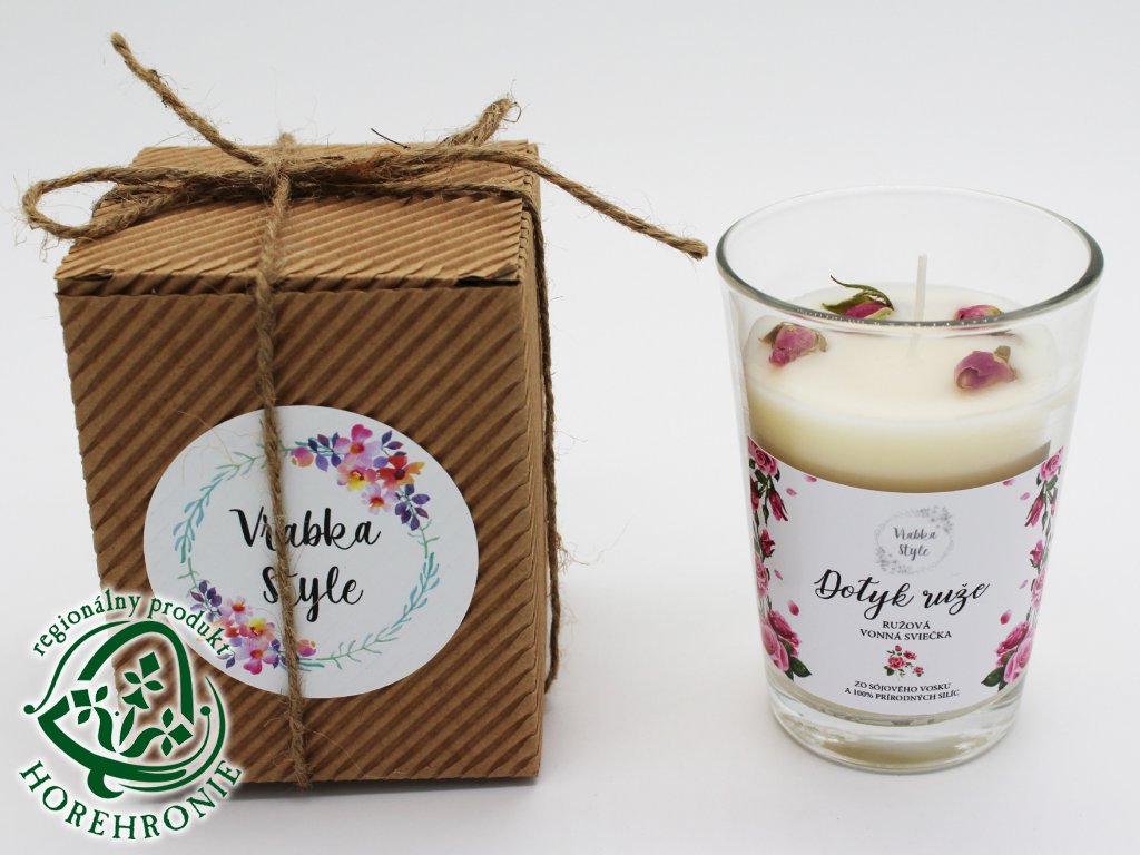 sojova vonna sviecka ruza regionalny produkt horehronie