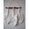 Macrame Biele pierka