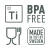 bezpečné a ekologické titanové příbory