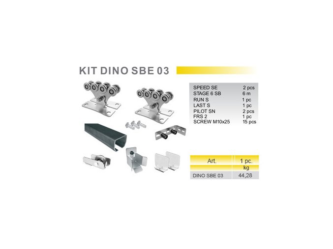 KIT DINO SBE 03 - sada pro posuvnou samonosnou bránu