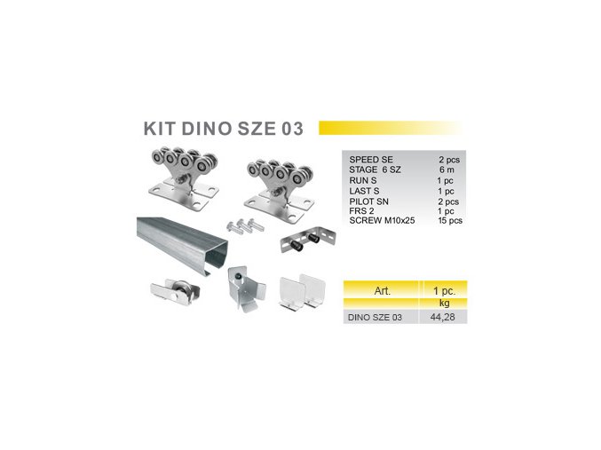 KIT DINO SZE 03 - sada pro posuvnou samonosnou bránu