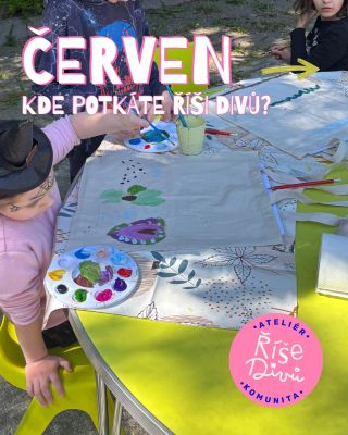 Červen v Říši divů? 🎨🌿 Léto začíná a my budeme tvořit pod širým nebem, v parcích i na horách. Přidejte se k nám! 🎈 Dětský...