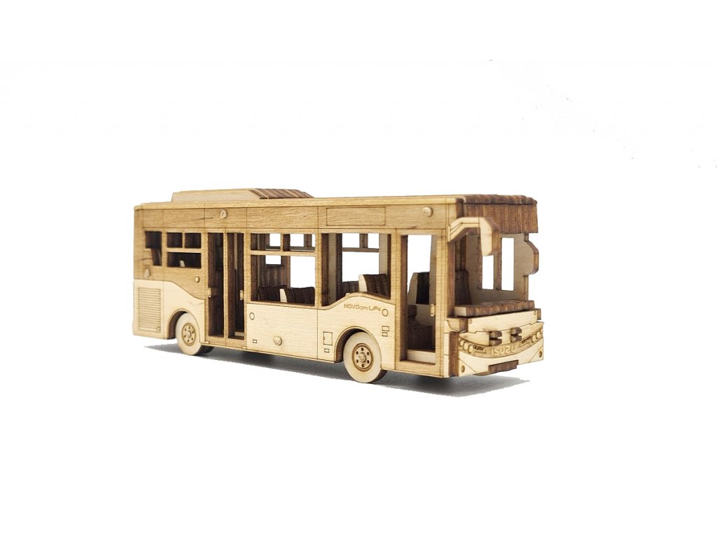 Isuzu dřevěné modely autobusů