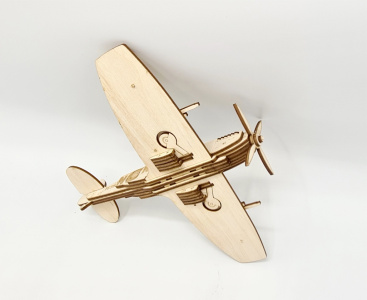 Dřevěná stavebnice stíhačky Supermarine Spitfire LF Mk.IXE - modely vojenských letadel