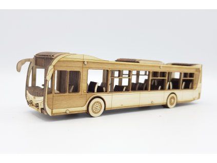 Dřevěná stavebnice Autobusu SOR NS 12 1:64
