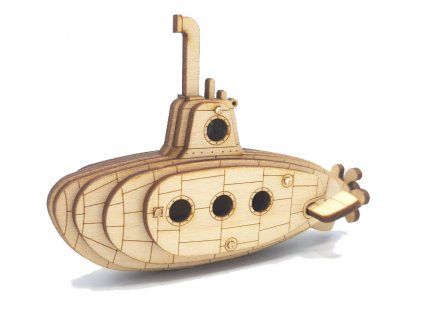 Dřevěný model ponorky Vrky Submarine
