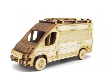 Dřevěná stavebnice Fiat Ducato 1:64