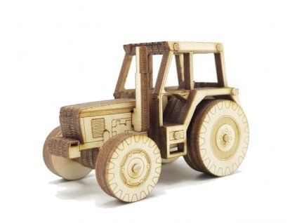 Dřevěná stavebnice Traktoru Zetor 7745 1:64