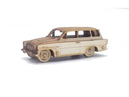 Dřevěná stavebnice Škoda Octavia Combi 1962 1:64
