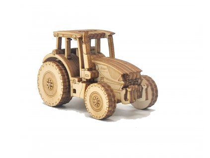 Dřevěná stavebnice Traktoru Zetor Forterra 1:64