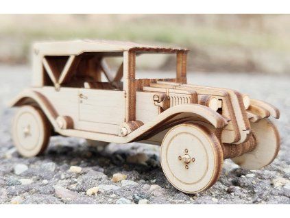 Dřevěná stavebnice Tatra 11 Cabriolet 1:43