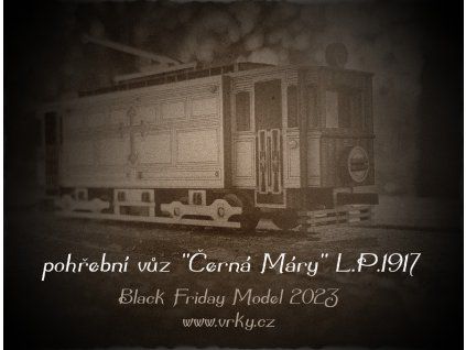 Dřevěná stavebnice Tramvaje "Černá Máry" 1:64